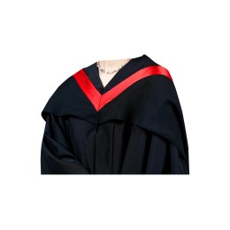 Designed red and black shawl graduation gown, customized V-neck zipper graduation gown, graduation gown manufacturer, showing graduation achievements, Caritas Institute of Technology and Caritas Baiyingqi Vocational School Graduation Ceremony DA496 Designed red and black shawl graduation gown, customized V-neck zipper graduation gown, graduation gown manufacturer, showing graduation achievements, Caritas Institute of Technology and Caritas Baiyingqi Vocational School Graduation Ceremony DA496
